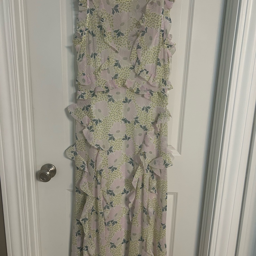 Ted Baker London Floral Ruffle Maxi Dress